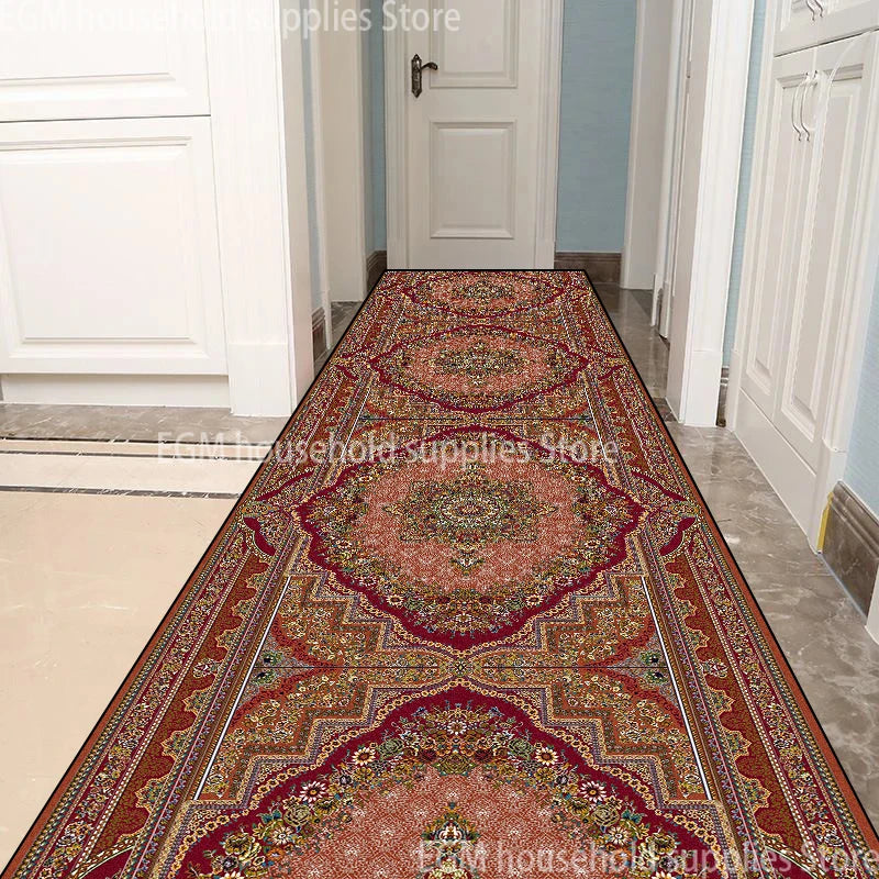 Long tapis de couloir perse vintage   sol