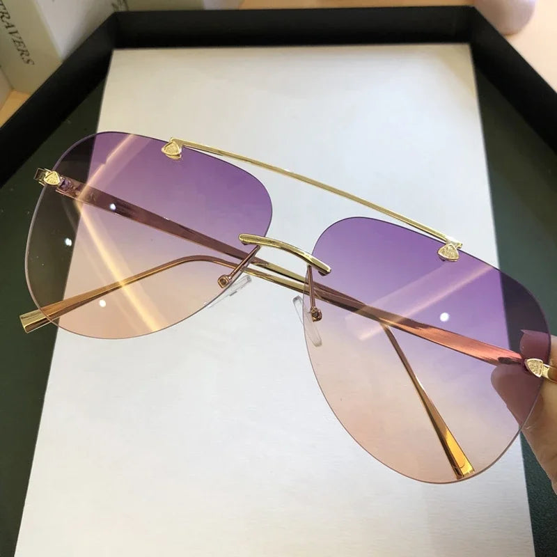 Lunette aviateur vintage violet