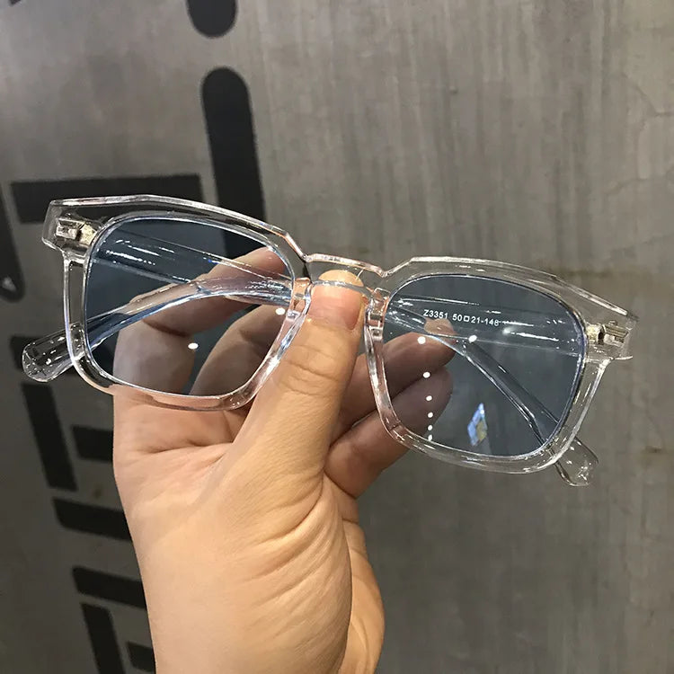 Lunette de soleil vintage bleu
