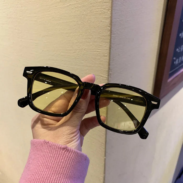 Lunette de soleil vintage noir jaune