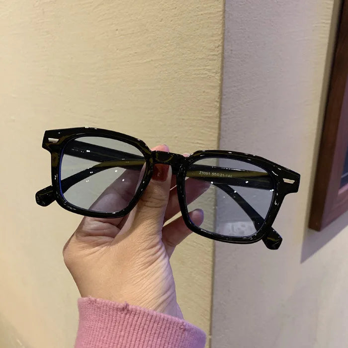Lunette de soleil vintage transparent noir
