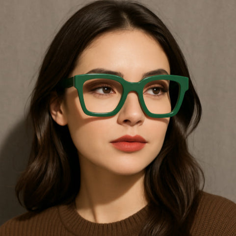 Lunette vintage année 50 vert fille