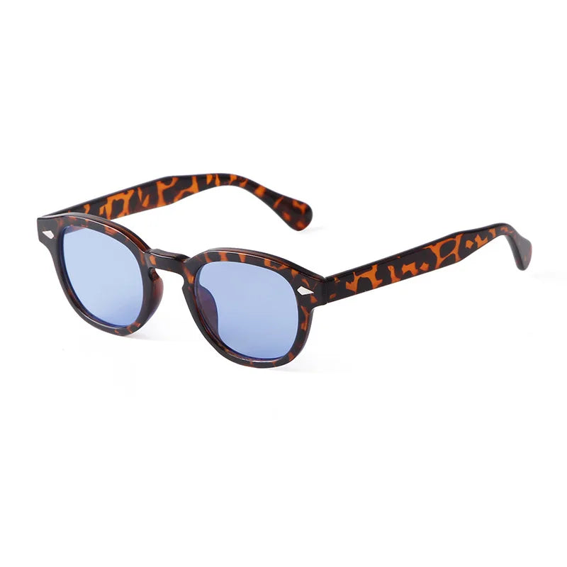 Lunette vintage homme léopard bleu