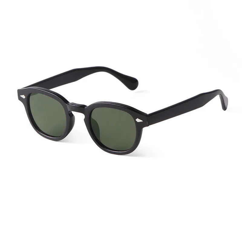 Lunette vintage homme noir verre noir