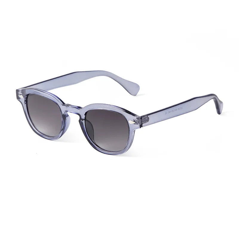 Lunette vintage homme transparent bleu