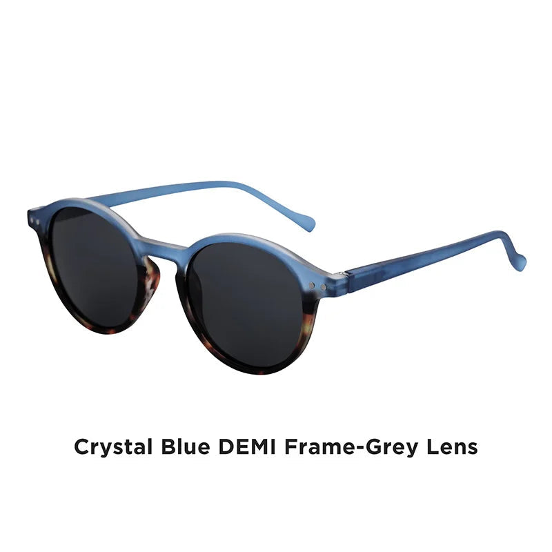 Lunettes de soleil rétro bleu
