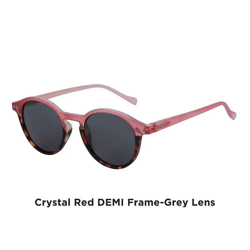 Lunettes de soleil rétro violet verre noir
