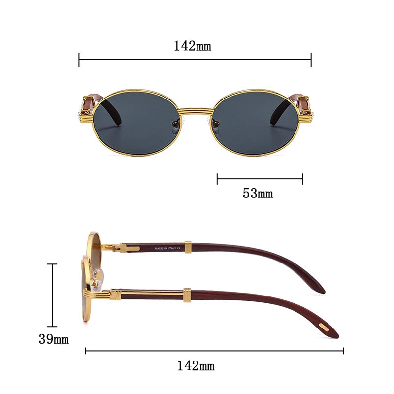 Lunettes design bois vintage tailles 