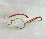 Lunettes design bois vintage - Vignette | StyleVintage™ 
