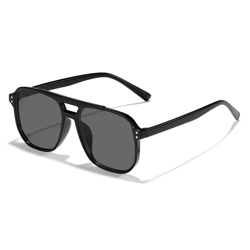 Lunettes femme rétro noir verre noir
