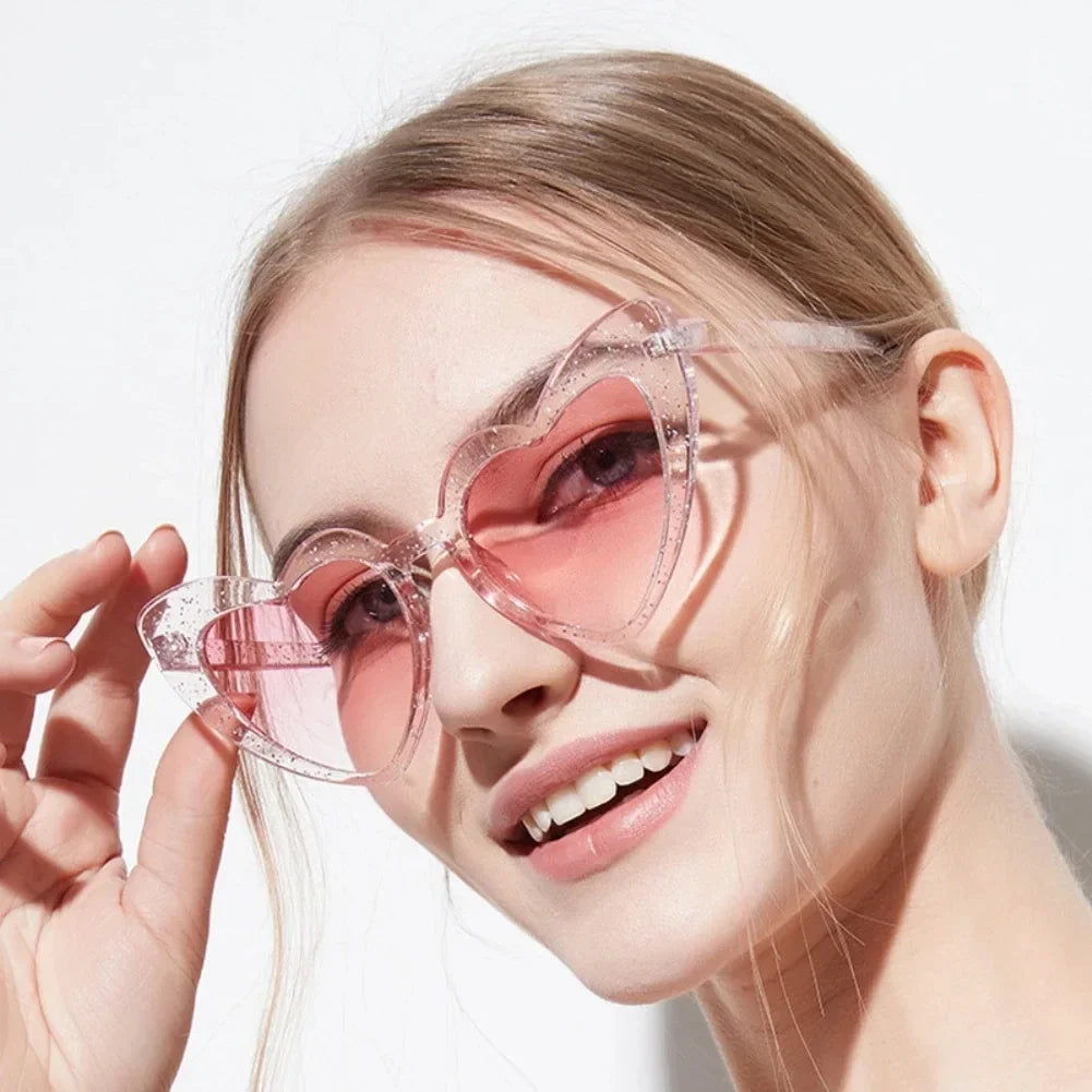 Lunettes vintage en coeur modèle