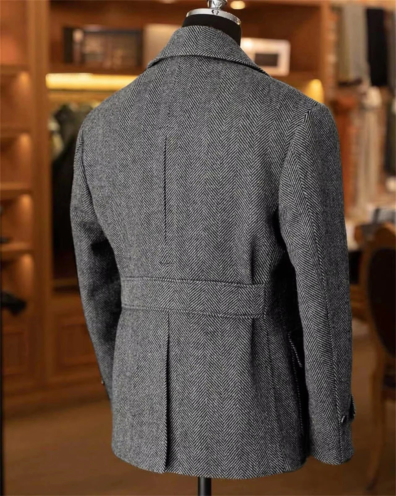 Manteau British vintage gris 