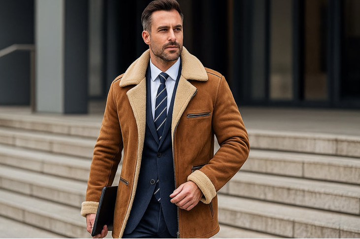 Manteau hiver homme vintage costume 