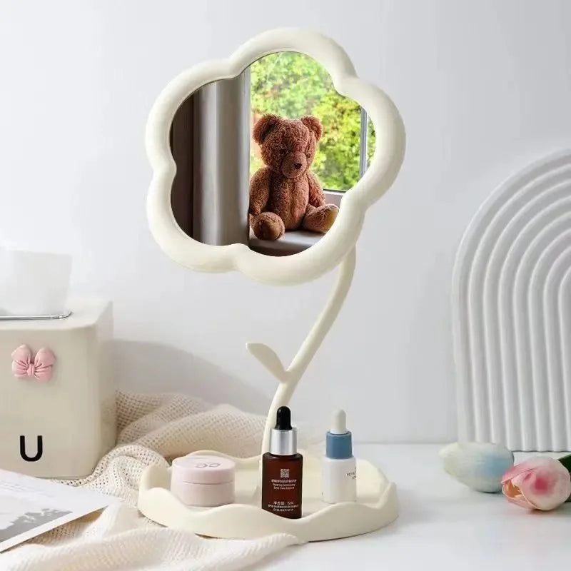 Miroir art déco vintage blanc
