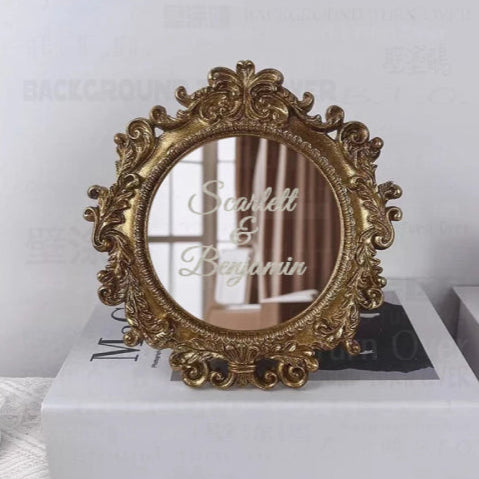 Miroir laiton vintage noms