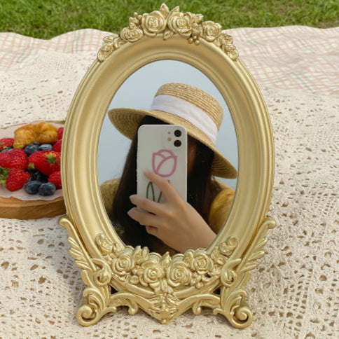 Miroir vintage doré piquenique