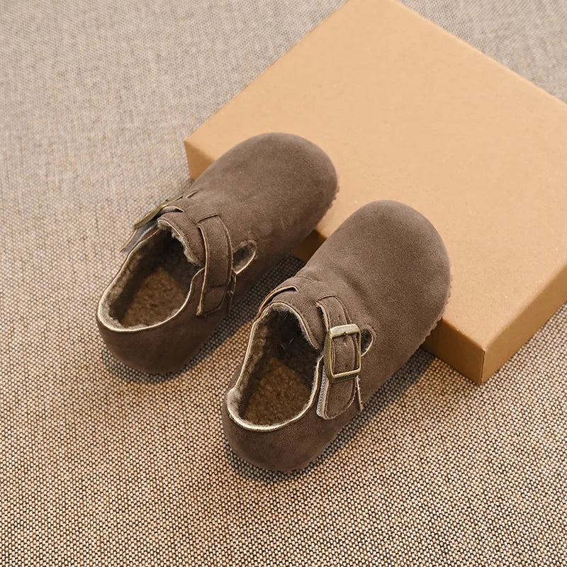 Mocassin antidérapant enfant marron