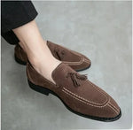 Mocassin vintage homme en daim - Vignette | StyleVintage™ 