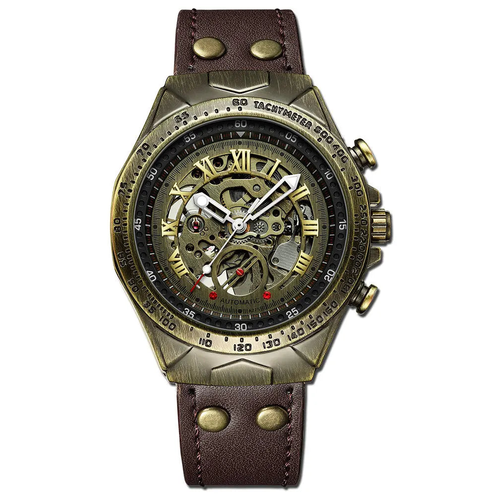 Montre automatique vintage marron