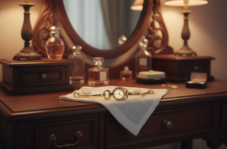 Montre bracelet vintage femme nuit