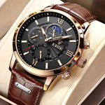 Montre en cuir homme vintage - Vignette | StyleVintage™ 