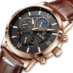 Montre en cuir homme vintage - Vignette | StyleVintage™ 