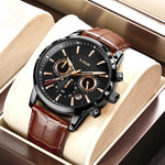 Montre en cuir homme vintage - Vignette | StyleVintage™ 