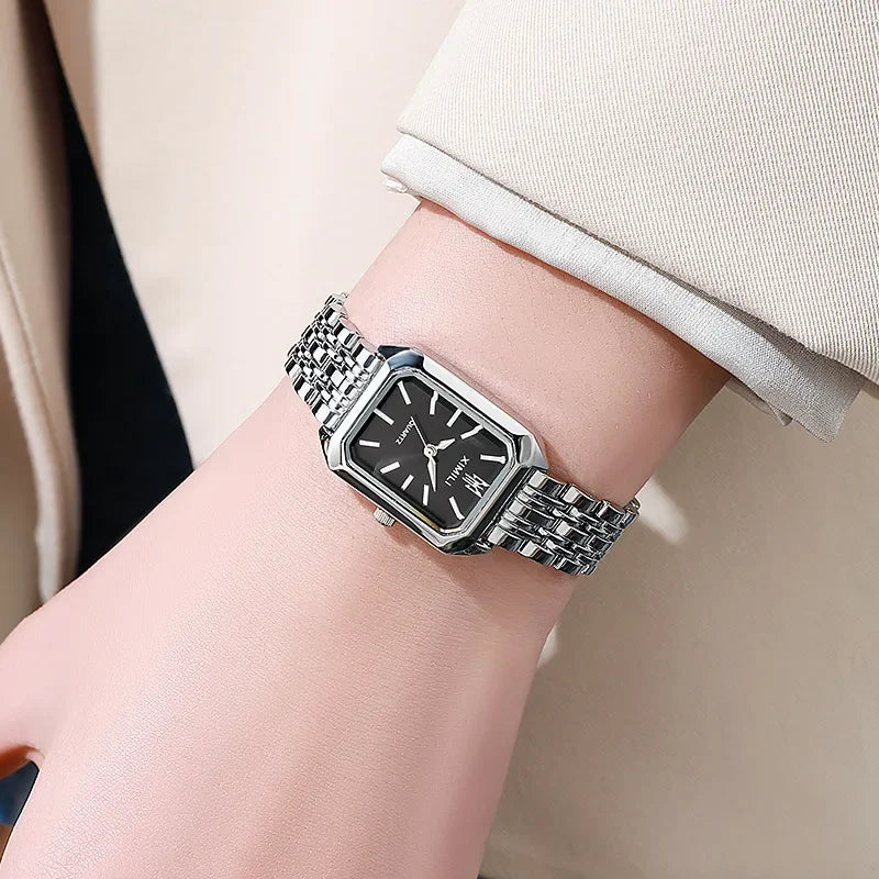 Montre femme vintage argent