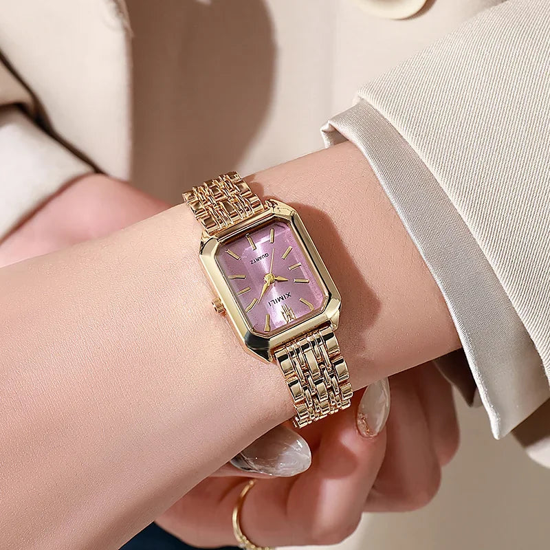 Montre femme vintage rose