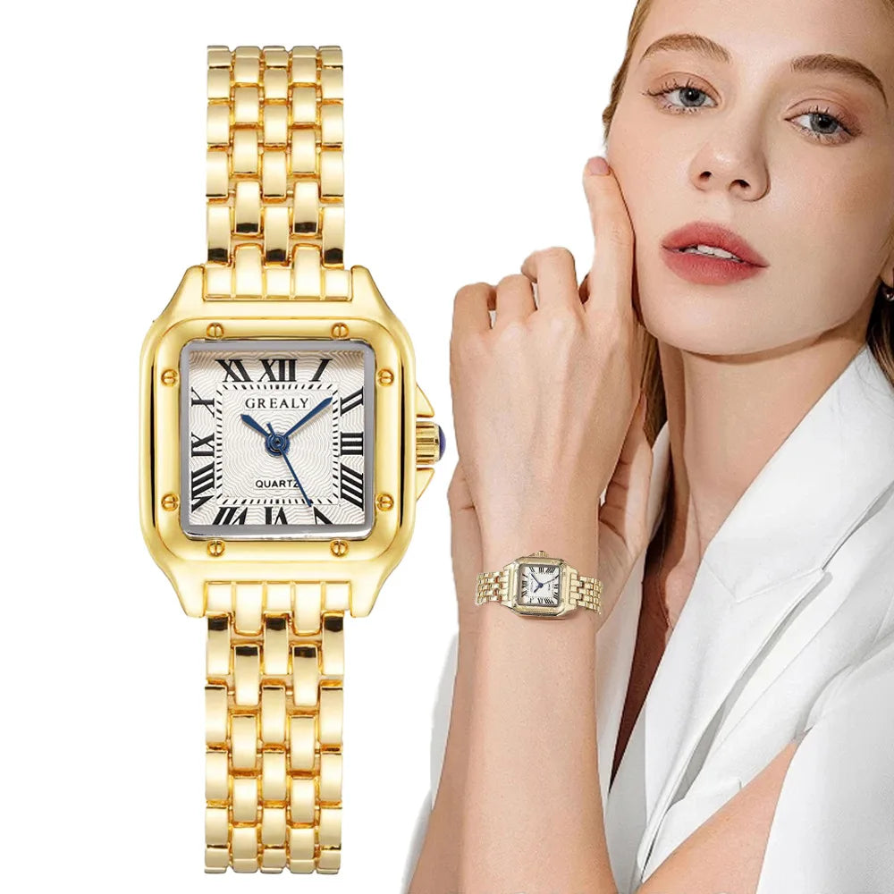 Montre femme vintage style horloge fille 