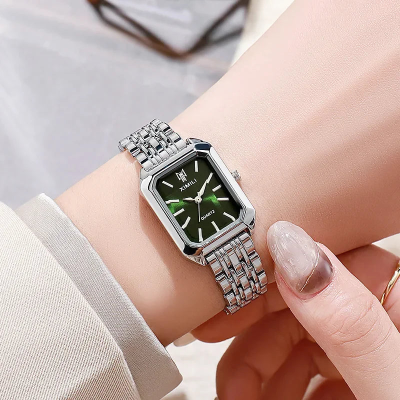 Montre femme vintage vert