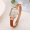 Montre rectangulaire femme vintage blanc