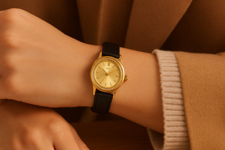 Montre vintage femme luxe main 