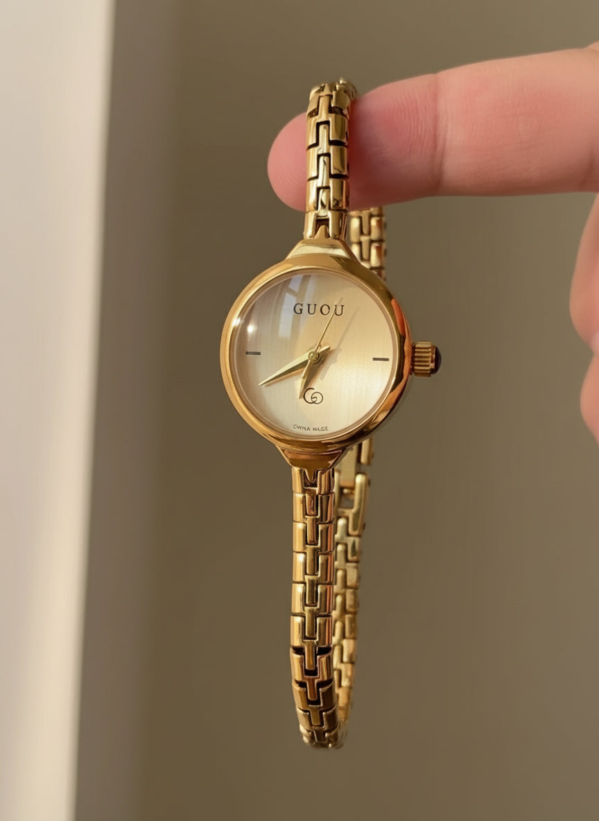 Montre vintage femme luxe  rond 