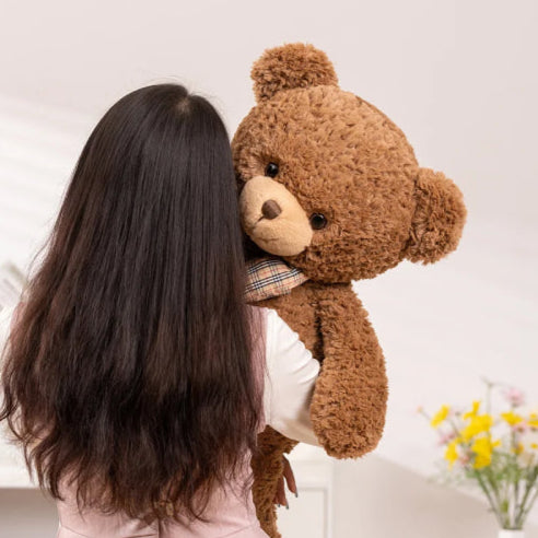 Ours en peluche vintage fille