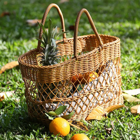 Panier vintage pique nique