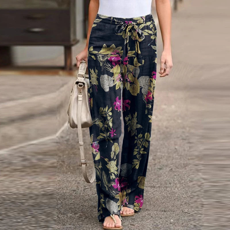 Pantalon hippie vintage noir