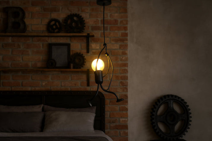 Plafonnier industriel vintage ronde