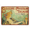 Plaque vintage cuisine chocolat delacre