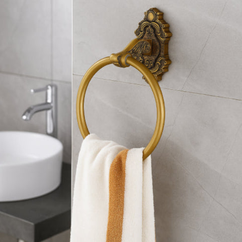 Porte serviette vintage lavabo blanc