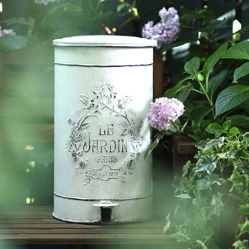 Poubelle vintage cuisine jardin