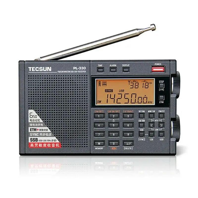 Radio FM vintage fond blanc
