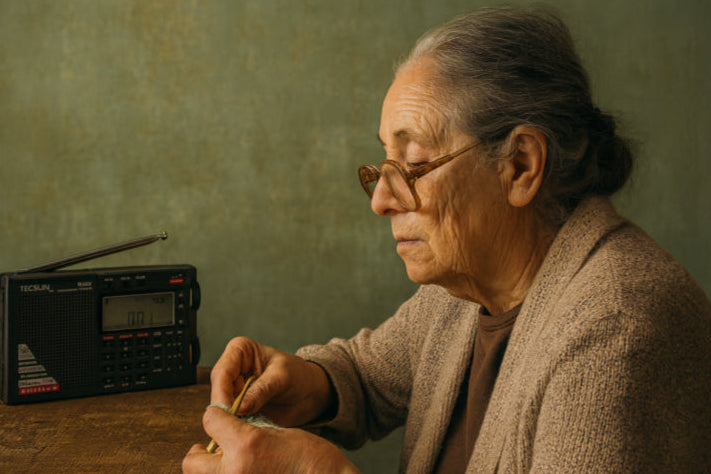 Radio fm vintage crochet