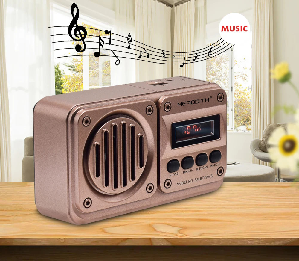 Radio haut parleur vintage music