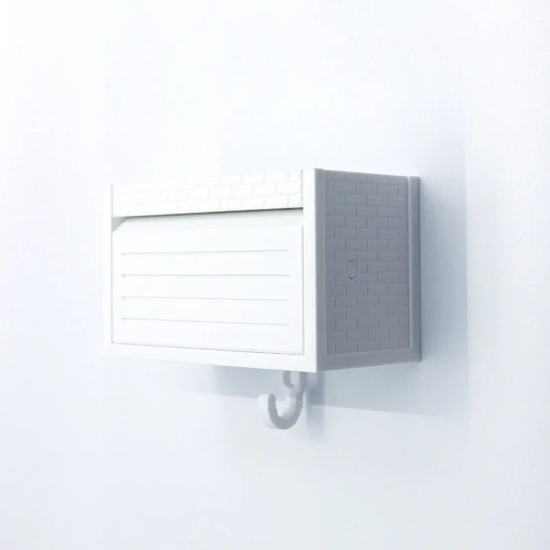 Rangement murale clé vintage blanc  mure