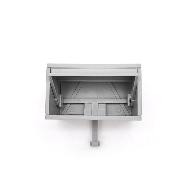 Rangement murale clé vintage gris ouvert