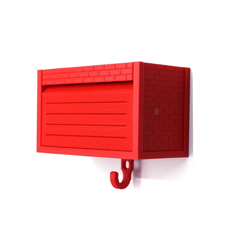 Rangement murale clé vintage rouge mure blanc