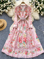 Robe année 40 longue - Vignette | StyleVintage™ 