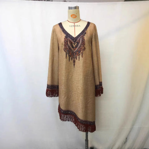Robe année 70 vintage rock fond blanc