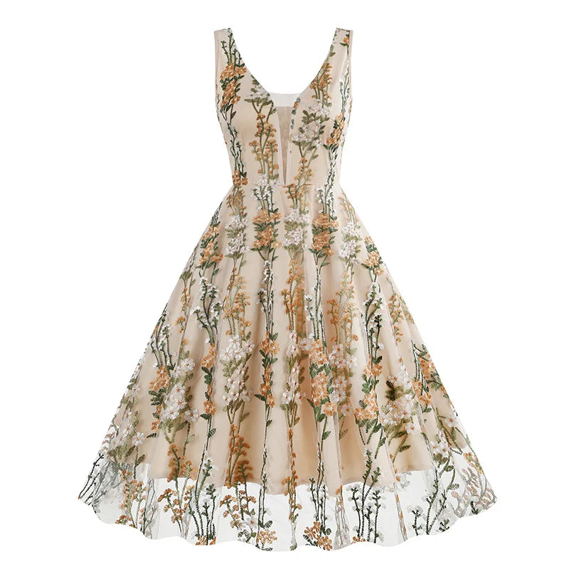 Robe corset vintage jaune